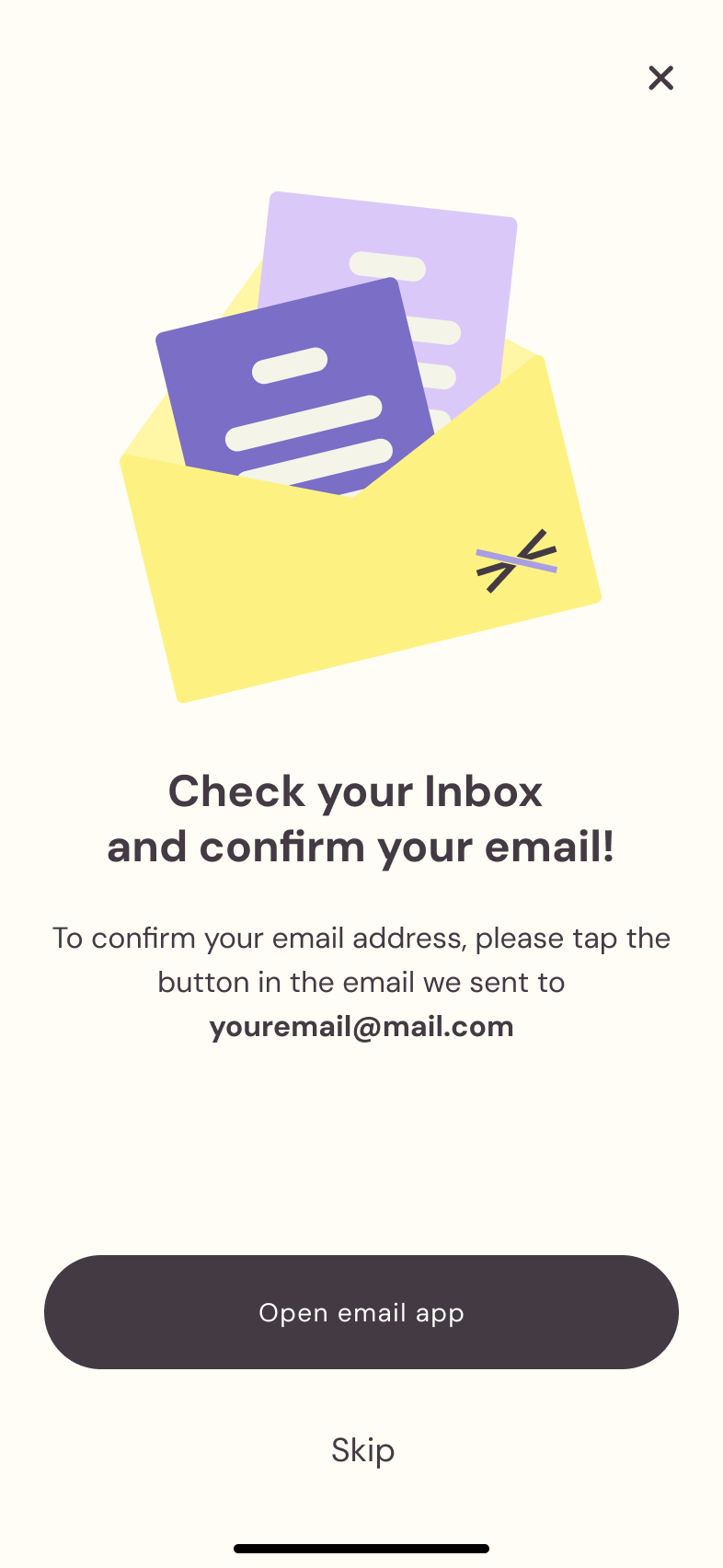 Email confirmation — Joona onboarding